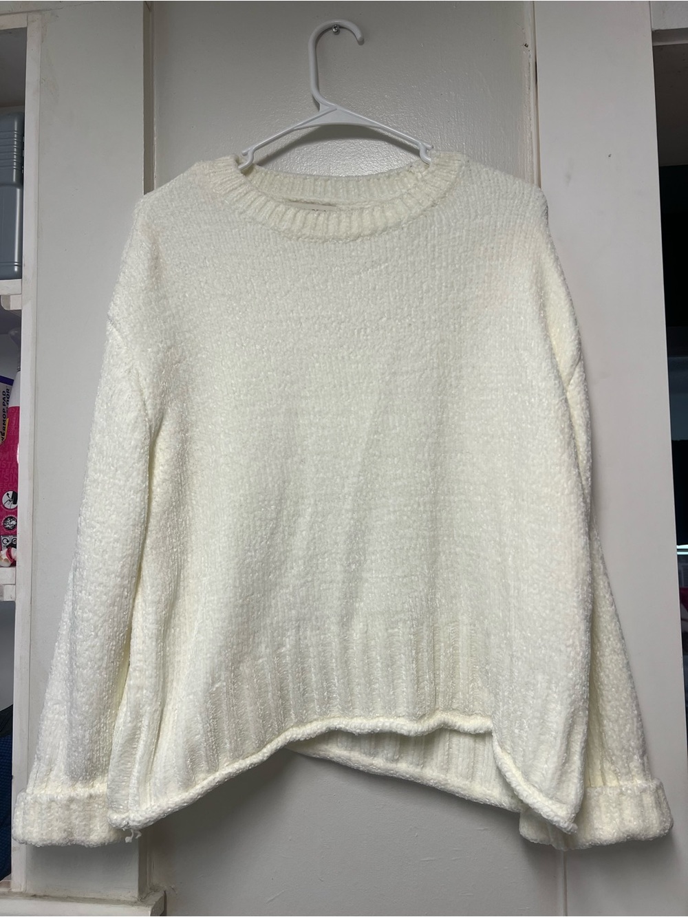 Cynthia Rowley Cream Crewneck Sweater